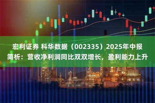 宏利证券 科华数据（002335）2025年中报简析：营收净利润同比双双增长，盈利能力上升
